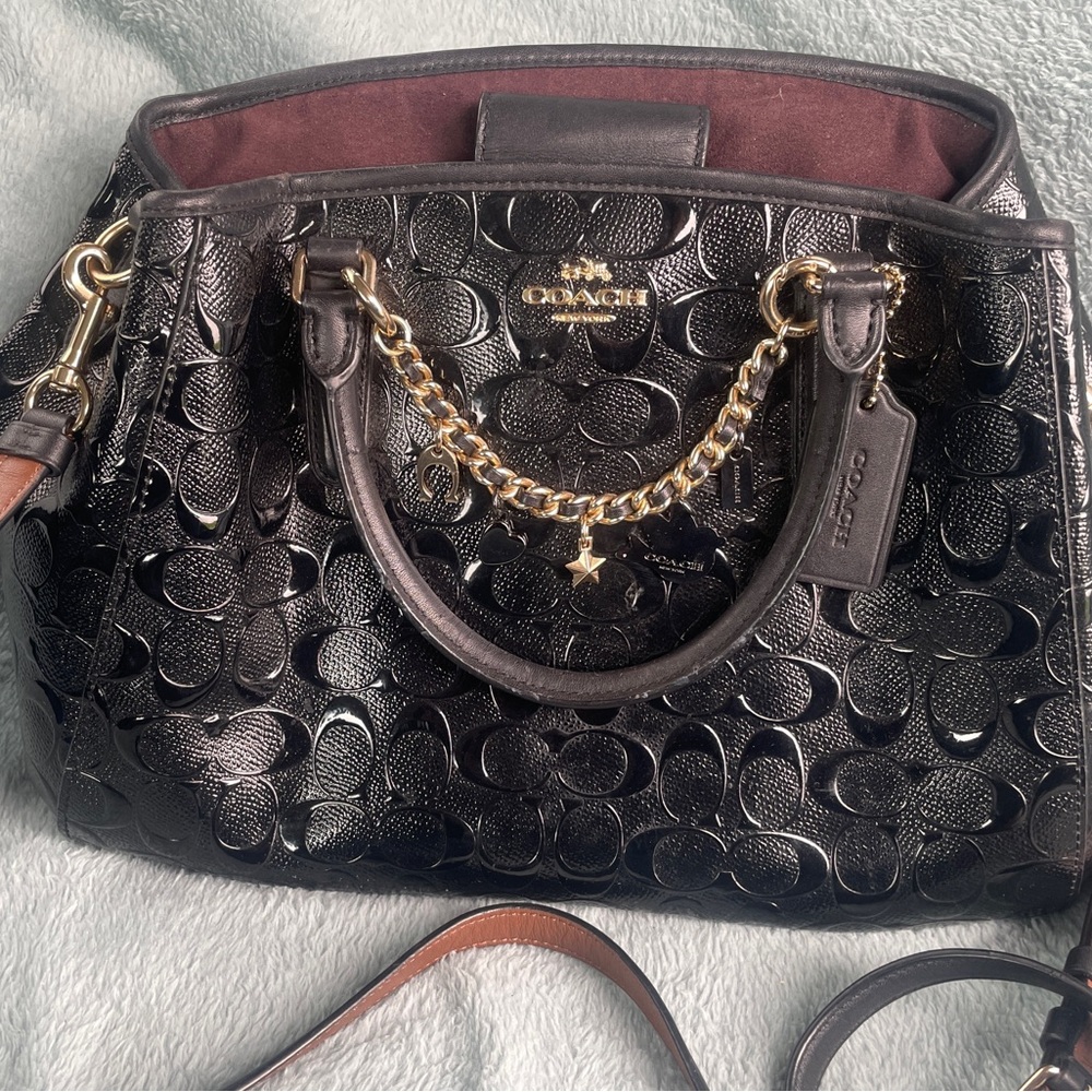 Coach Margot Patent Leather Carry all